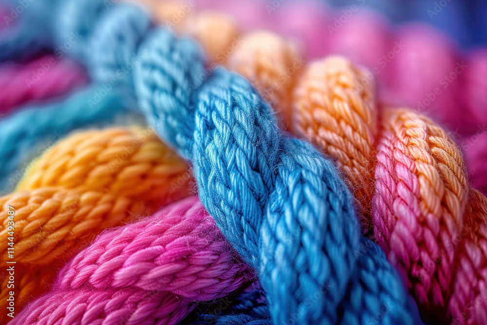 neatly rolled into skeins of yarn in pastel shades of pink, yellow and various shades of blue. neatly rolled into skeins of yarn in pastel shades of pink, yellow and various shades of blue.