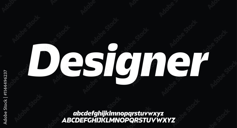 Abstract bold modern sporty typography alphabet font. vector illustration design Abstract bold modern sporty typography alphabet font. vector illustration design