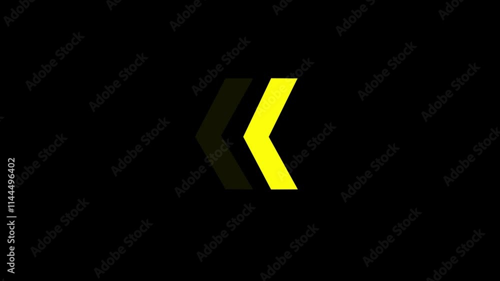 Left arrow for road direction. Glowing red neon light traffic directional arrows sign. Left arrow for road direction. Glowing red neon light traffic directional arrows sign.