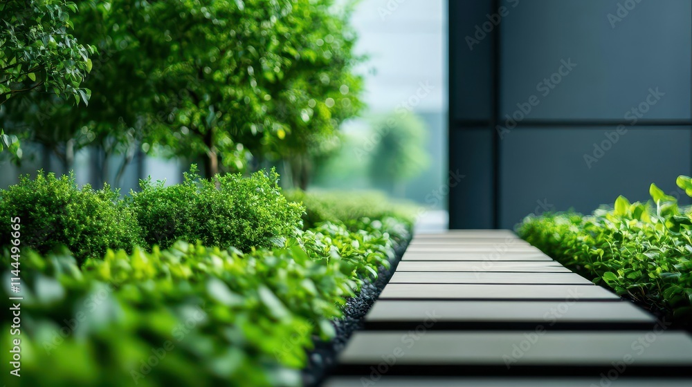 A serene garden space inside a corporate building with employees journaling, corporate wellness, mental health and CSR initiatives A serene garden space inside a corporate building with employees journaling, corporate wellness, mental health and CSR initiatives