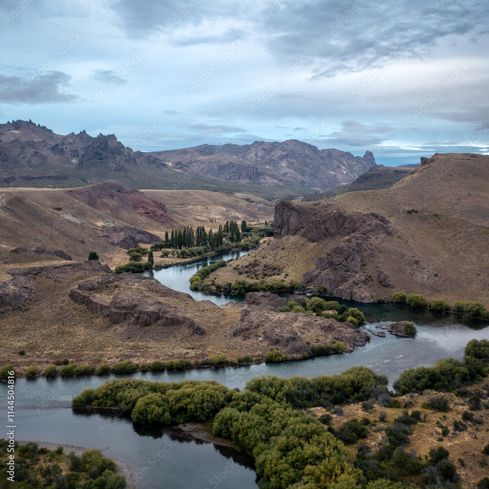 Rio Limay near San Carlos de Bariloche Argentina