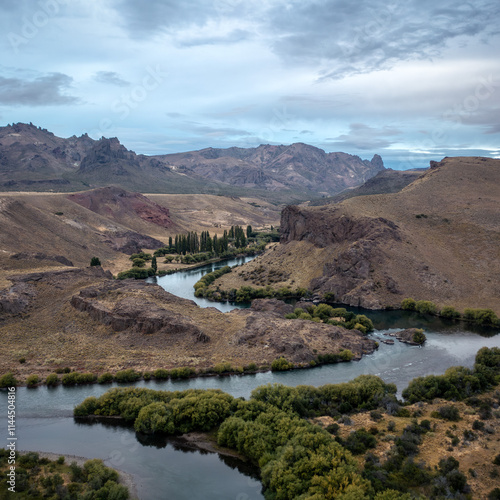 Obraz na płótnie Rio Limay near San Carlos de Bariloche Argentina w salonie