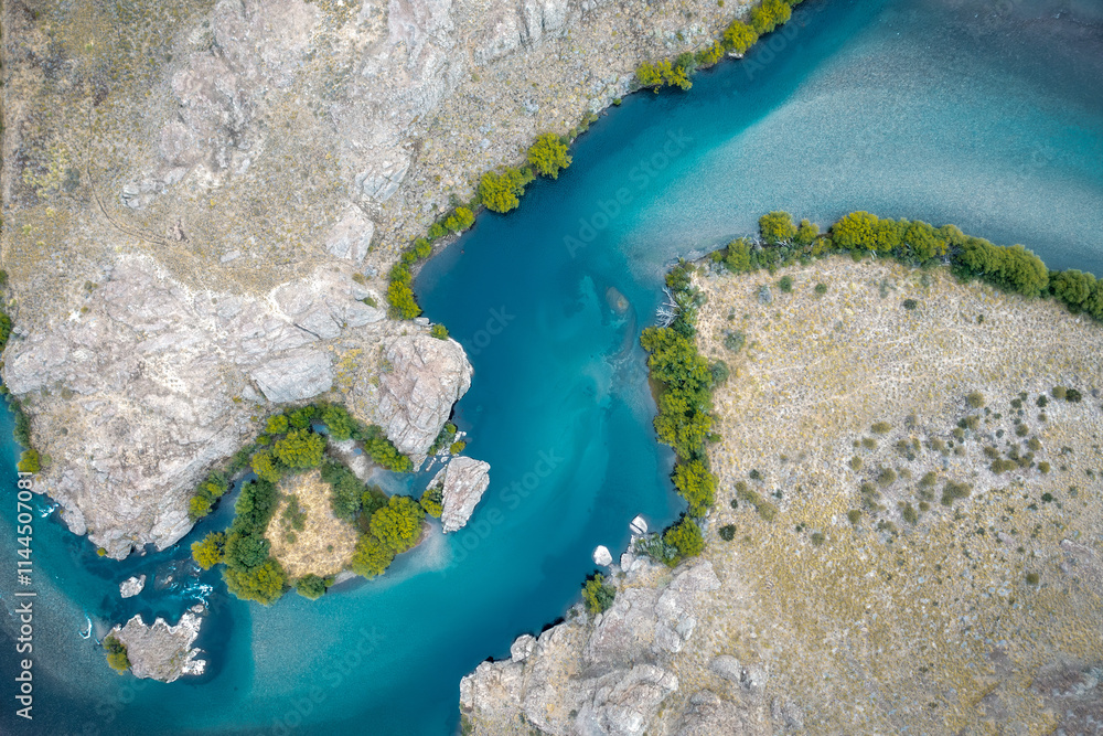 Rio Limay near San Carlos de Bariloche Argentina