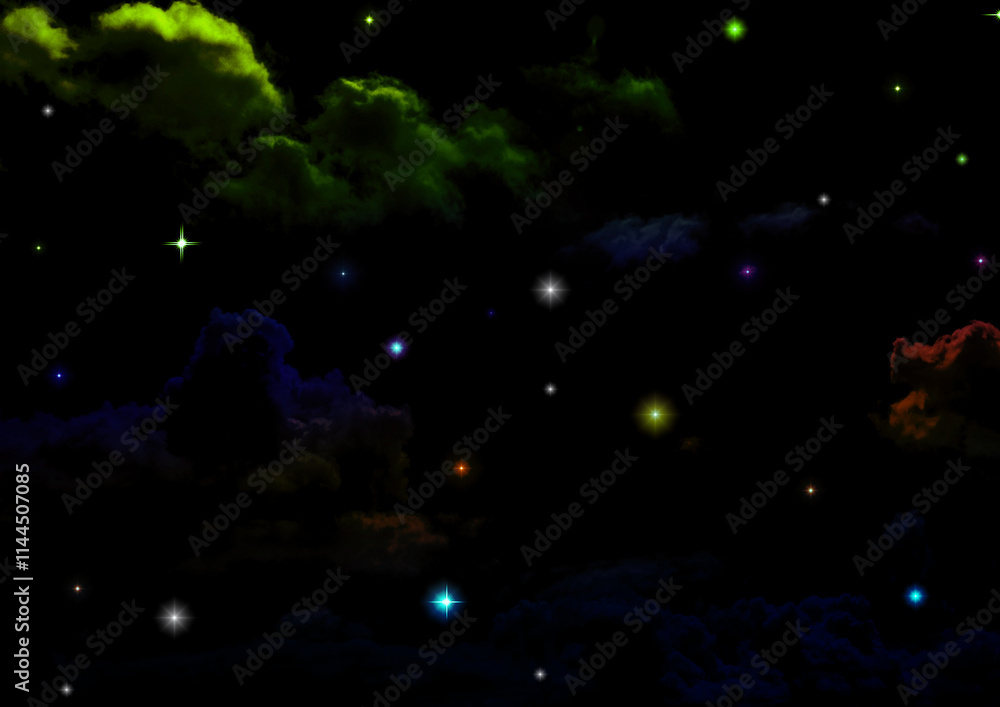 galaxy in a free space.