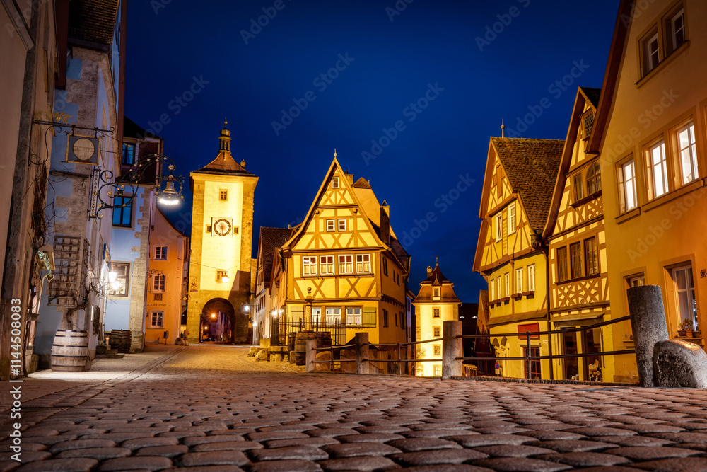 Rothenburg ob der Tauber in Bavaria, Germany