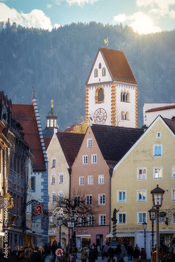 Rothenburg ob der Tauber in Bavaria, Germany, February 2024