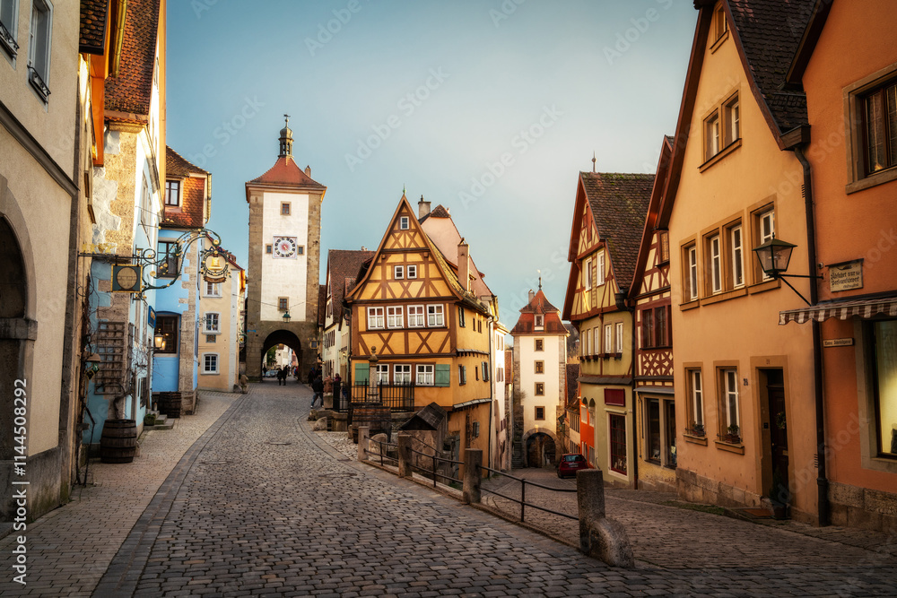 Rothenburg ob der Tauber in Bavaria, Germany