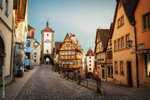 Rothenburg ob der Tauber in Bavaria, Germany