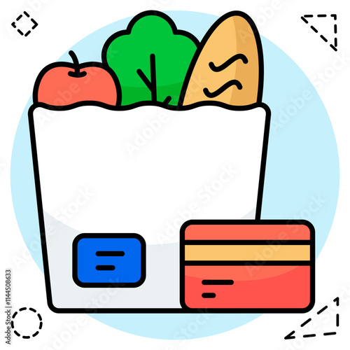 Perfect design icon of grocery bag