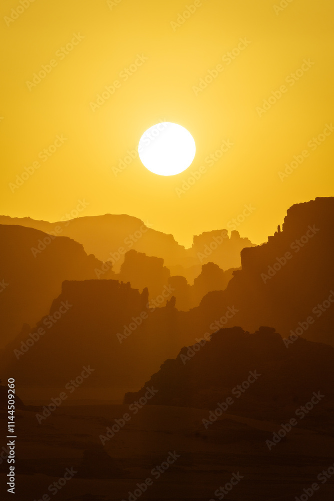 Sahara Desert Tadrart Rouge in Southern Algeria