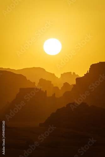Obraz na płótnie Sahara Desert Tadrart Rouge in Southern Algeria w salonie