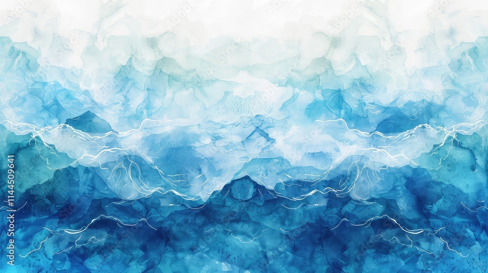 Obraz premium Blue watercolor background