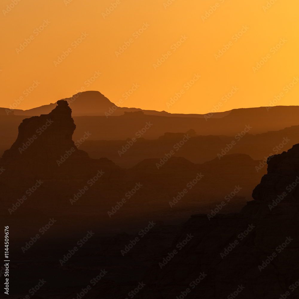 Sahara Desert Tadrart Rouge in Southern Algeria
