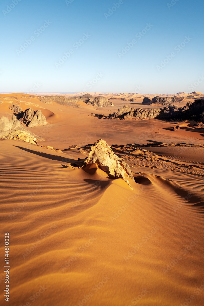 Sahara Desert Tadrart Rouge in Southern Algeria