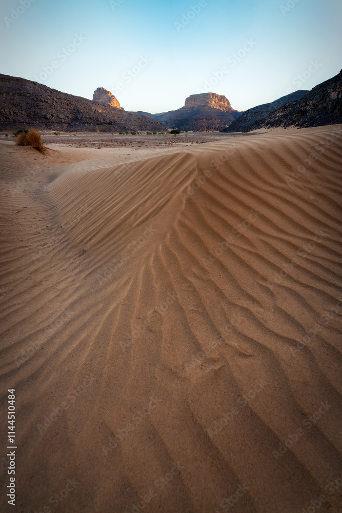 Sahara Desert Tadrart Rouge in Southern Algeria