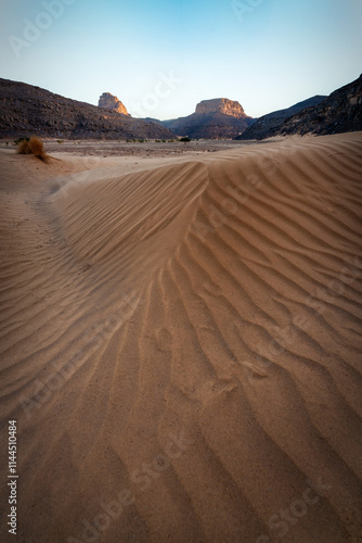 Sahara Desert Tadrart Rouge in Southern Algeria photo