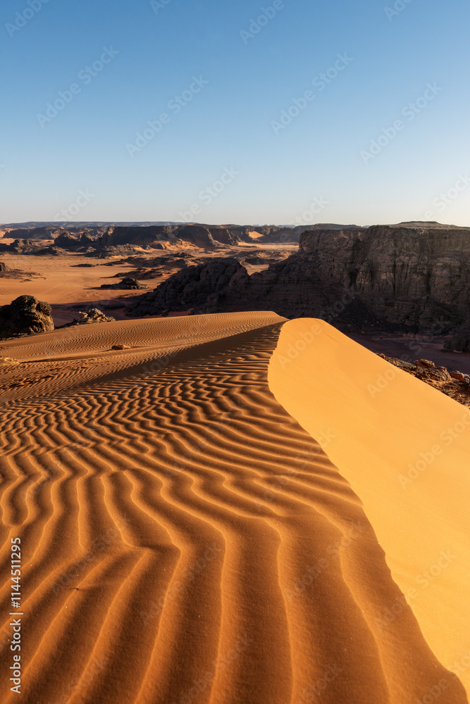 Sahara Desert Tadrart Rouge in Southern Algeria