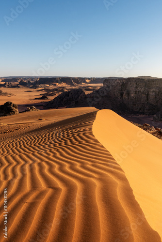 Obraz na płótnie Sahara Desert Tadrart Rouge in Southern Algeria w salonie