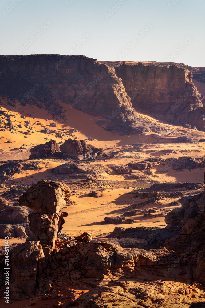 Sahara Desert Tadrart Rouge in Southern Algeria