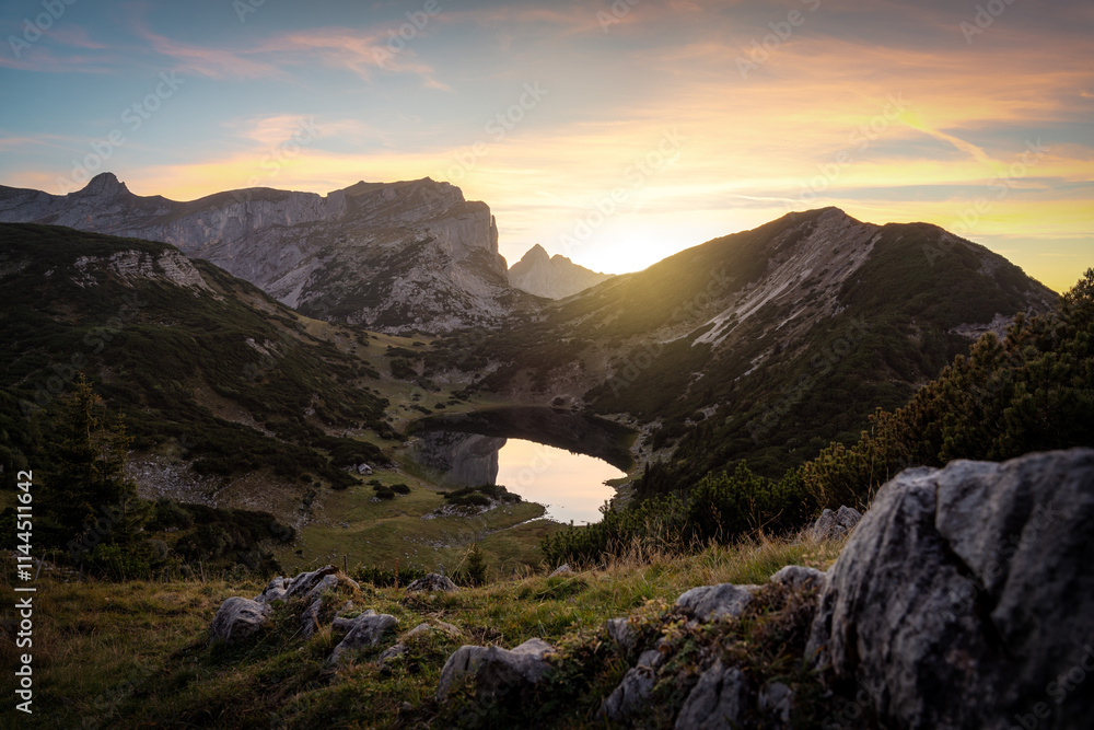 Mountain Lake in the Austrian Alps