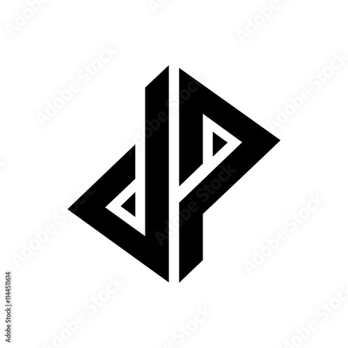  Letter JP logo design vector template design for brand