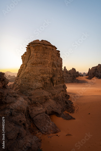 Sahara Desert Tadrart Rouge in Southern Algeria