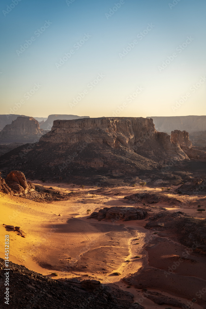 Sahara Desert Tadrart Rouge in Southern Algeria