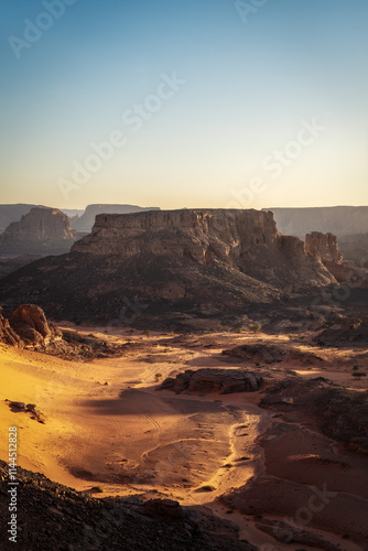 Sahara Desert Tadrart Rouge in Southern Algeria