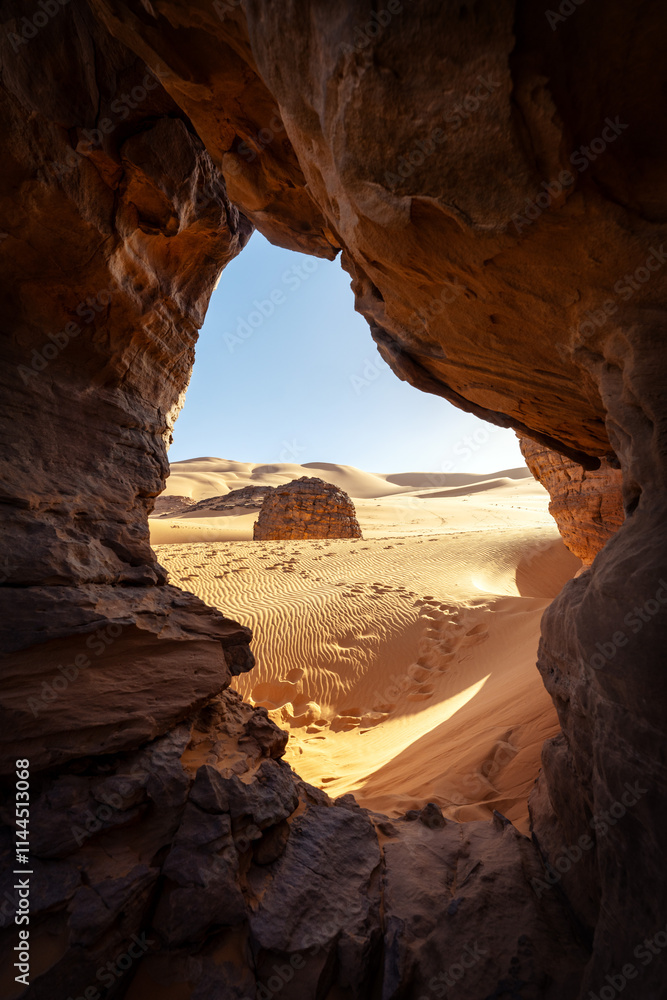 Sahara Desert Tadrart Rouge in Southern Algeria