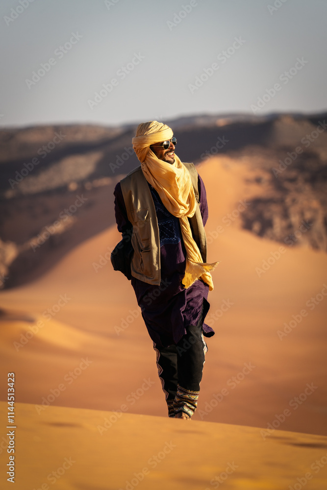 Sahara Desert Tadrart Rouge in Southern Algeria