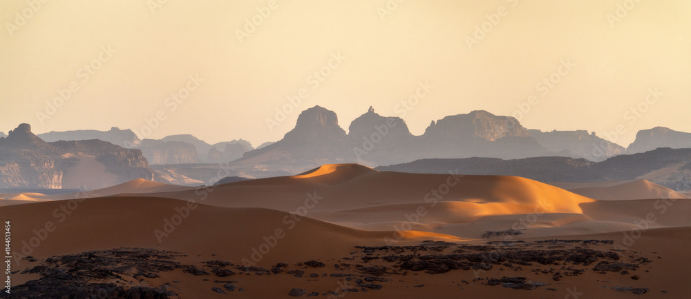 Sahara Desert Tadrart Rouge in Southern Algeria