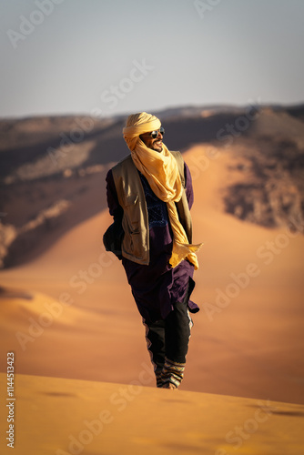 Obraz na płótnie Sahara Desert Tadrart Rouge in Southern Algeria w salonie