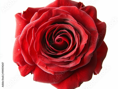 red rose isolated on white background 