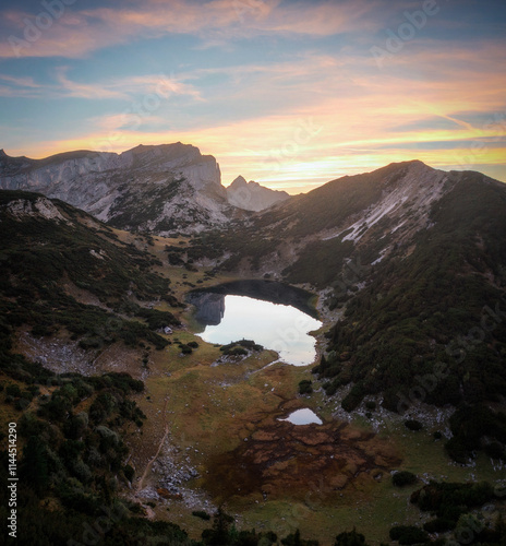 Mountain Lake in the Austrian Alps