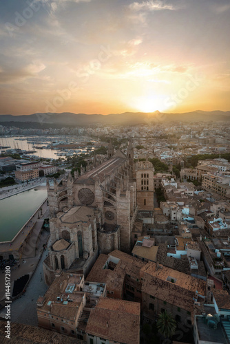 Obraz na płótnie Cathedral in Palma de Mallorca w salonie