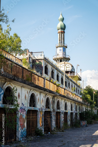 Obraz na płótnie Consonno Lost Village in Italy, August 2023 w salonie