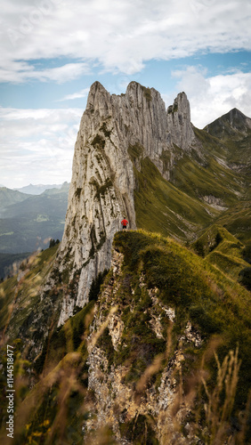 Obraz na płótnie Fälensee and Saxer Lücke in Switzerland w salonie