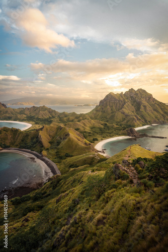 Obraz na płótnie Padar Island in Komodo National Park Indonesia w salonie