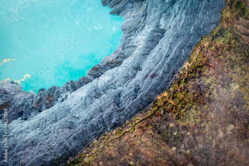 Obraz na płótnie Mount Ijen Volcano on Java in Indonesia w salonie