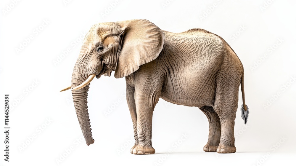 Obraz premium Elephant against a white background