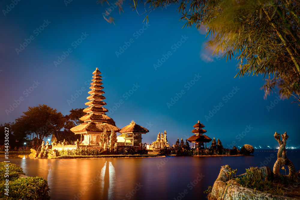 Ulun Danu Beratan Temple in Bali, Indonesia