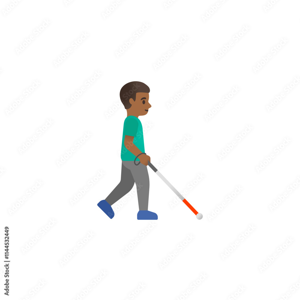 Person with White Cane Emoji
Person with White Cane Emoji