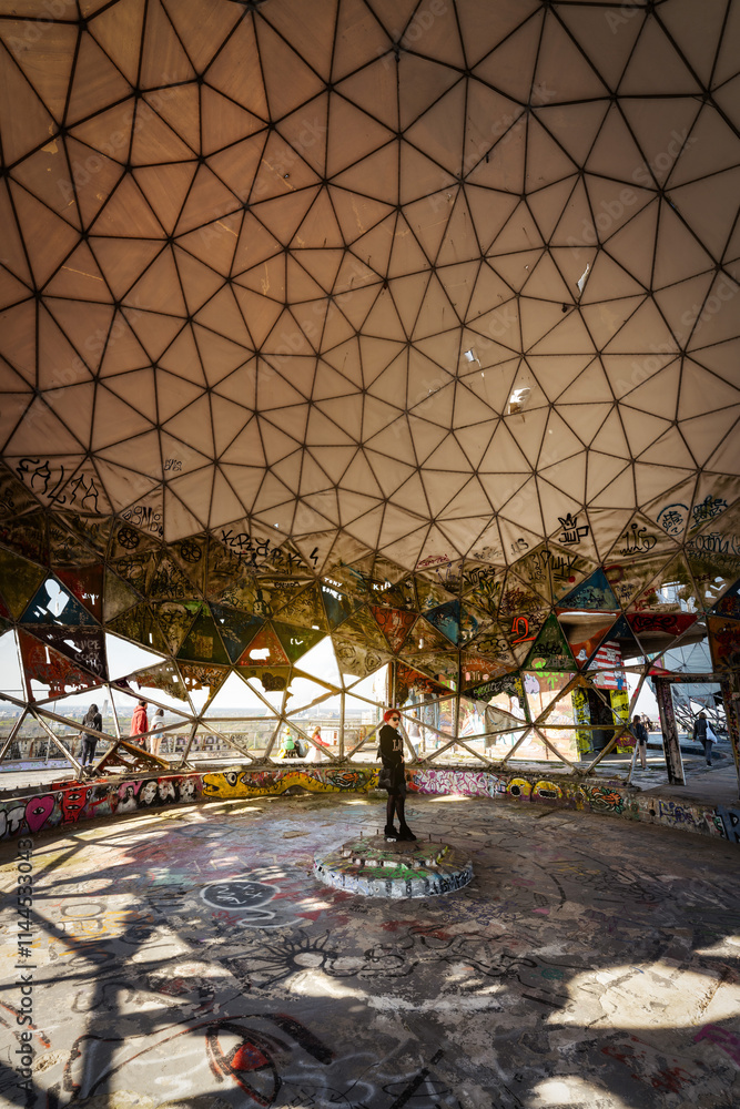 Teufelsberg Military Radar in Berlin, Germany, April 2023