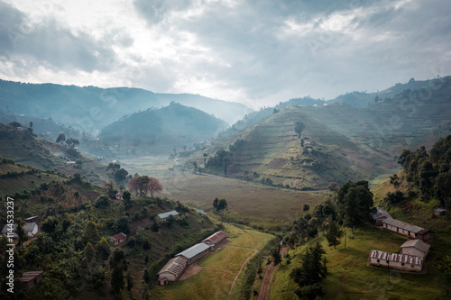 Early morning mist in the Uganda Highlands