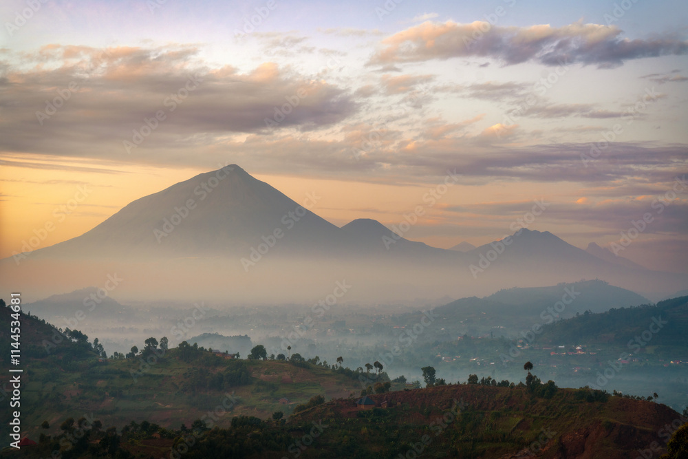 Early morning mist in the Uganda Highlands