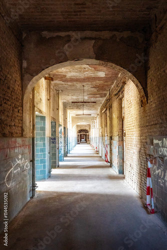 Obraz na płótnie Heilstätten Belitz in Berlin, Germany, April 2023 w salonie