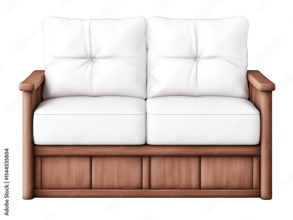 Inviting white sofa with plush pillows, creating a cozy and comfortable living room atmosphere Inviting white sofa with plush pillows, creating a cozy and comfortable living room atmosphere