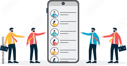 Business team interview resume online application. Business Landing Page Template.

