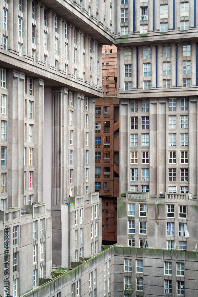Brutalist Architecture in Suburban Paris
