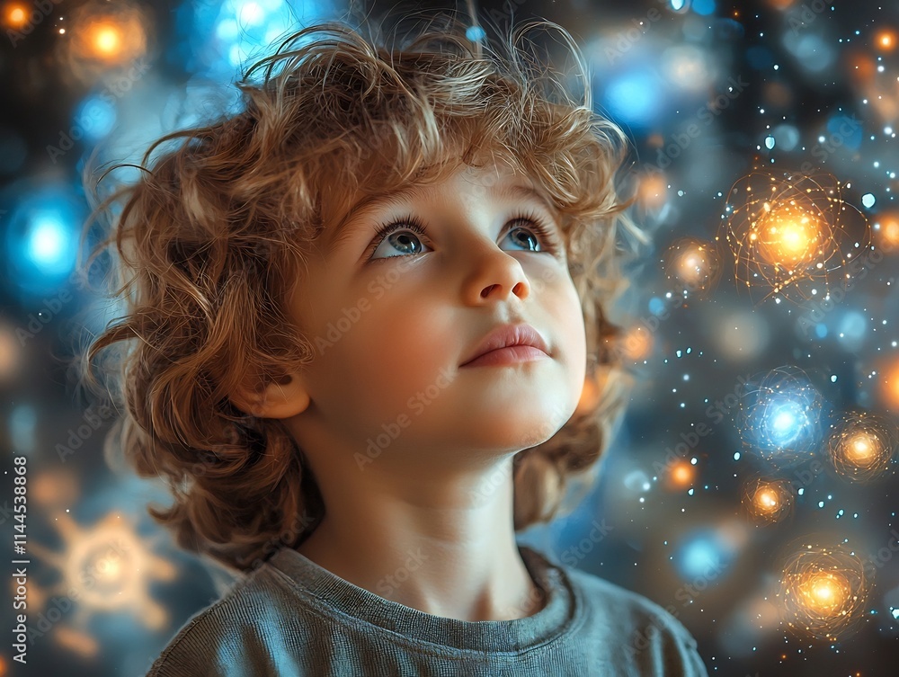 Curious Child Exploring the Wonders of the Atomic World Through Virtual Science Simulation Curious Child Exploring the Wonders of the Atomic World Through Virtual Science Simulation